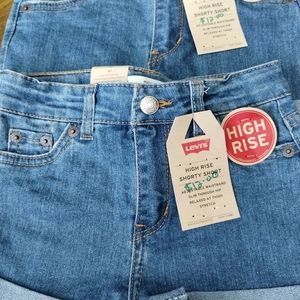 Levi's high rise shorts